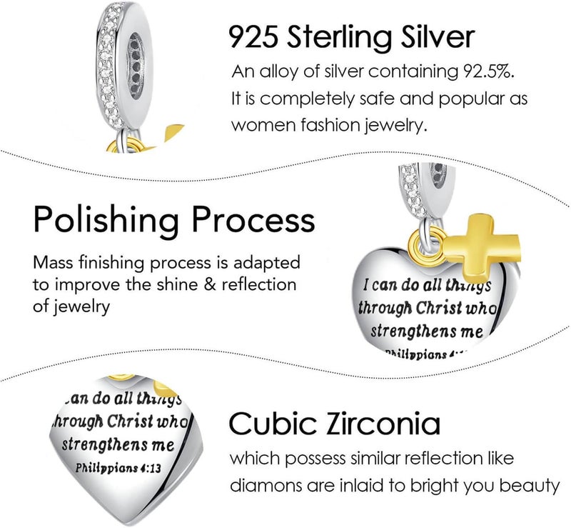 DATOUQI Queen Happy Birthday Hot Air Balloon Family Puppy Charm 925 Sterling Silver Charms for Bracelets and Necklaces Mother's Day Charms for Women - Image 5